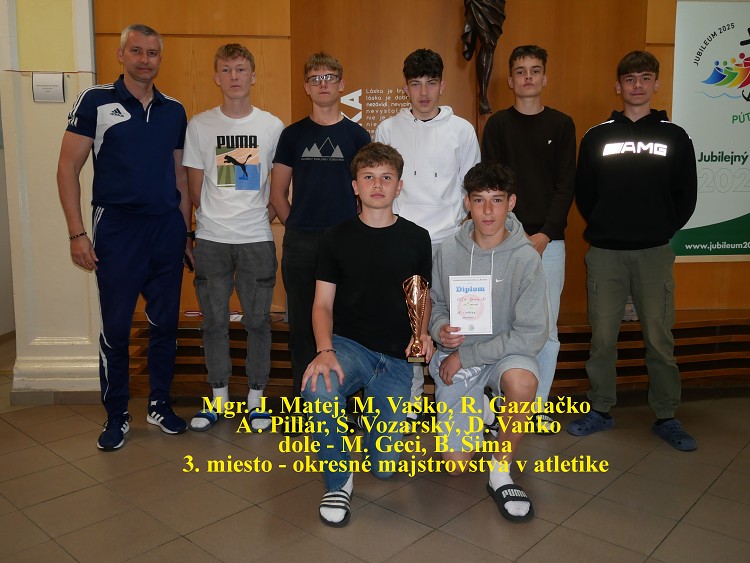 naše úspešné družstvo chlapcov