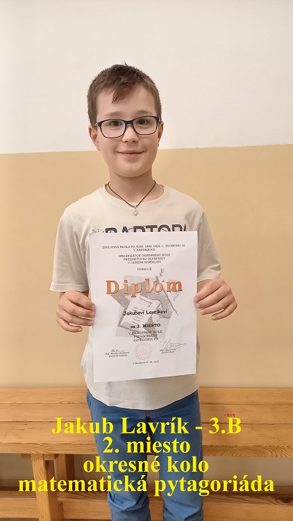 najlepší matematik na I. stupni