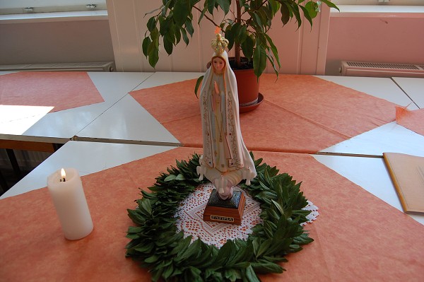 soška Fatimskej Panny Márie