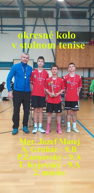 družstvo chlapcov CSŠ - CZŠ Egídia