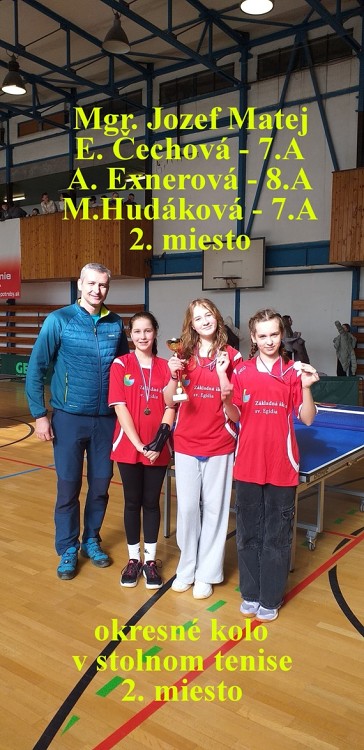 družstvo dievčat CSŠ- CZŠ sv. Egídia